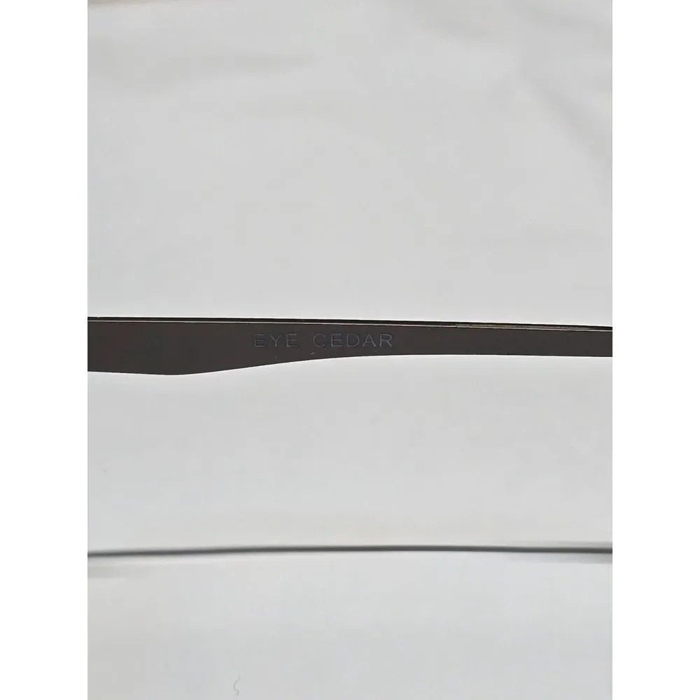 EyeCedar Sunglasses Frame Eye 955 +1.50 Men Brown Rectangular Half Rim 53-17-140